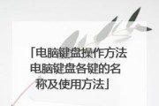电脑点键使用教程（掌握电脑点键的基本操作技巧）